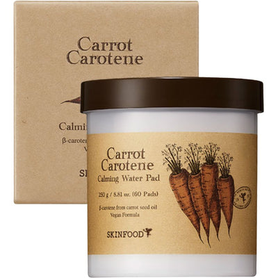 SKINFOOD - Carrot Carotene Calming Water Pad 60pcs - Minou & Lily